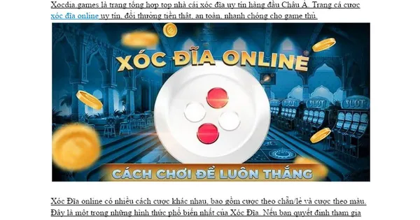 Xóc đĩa - Cược chẵn